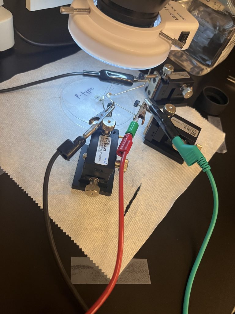 OECT experiment hardware and lab setup