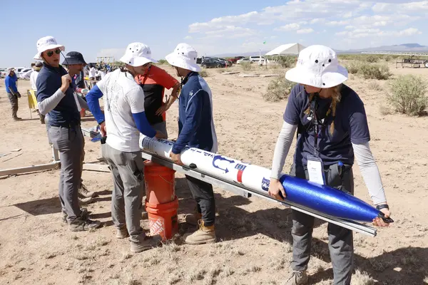 Duke AERO rocket on the launch pad